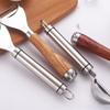 304Stainless Steel Rosewood Peeler Multi Functional Kitchen Tool for Fruits Potatoes Carrots Cheese Garnish Peeler Slicer Cutter