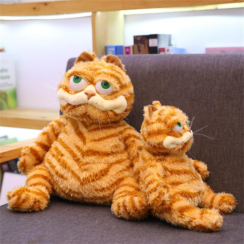 Niedliche Garfield-Plüschpuppe, Geschenkspielzeug, Plüschkissen, Junge, Mädchen, gelbe Katze, Tier-Cartoon-Junge(30 cm)