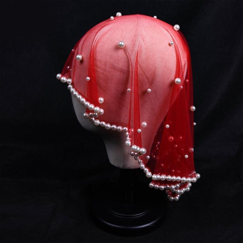 Junggesellinnenabschied Perlen Brautschleier Dekorationen, Brautgeschenk, Hochzeitskleid Zubehör Kopfschmuck Schleier