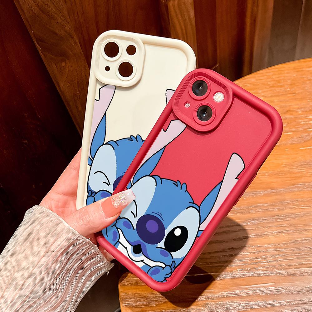 

Мягкий силиконовый чехол Disney Stitch для телефона с полным покрытием, противоударный защитный резиновый чехол для камеры для iPhone Infinix Tecno OnePlus