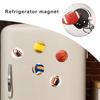 2 Stuks 25 MM Rugby Koelkastmagneet Synthetische Hars Woondecoratie Mini Voetbal Honkbal Volleybal Magnetron Koelkastmagneet Sportliefhebbers