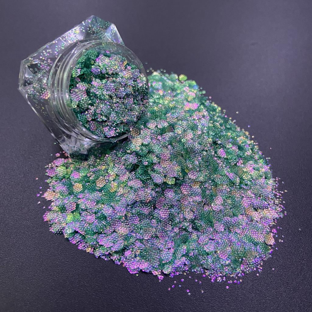 1kg Bag Glitter Chunky Iridescent Holographic Glitter Bulk for Snow Globe Cup DIY Gift Craft Glitter