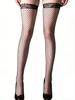 Women'S Retro Lace Top Fishnet Thigh High Socks, Feminine Slimming Hosiery For Casual & Romantic Outfits |  Valentine'S Day