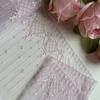 Japanese Pink-Purple Embroidered Mesh Lace for DIY Doll Clothes and Lolita Qipao Skirt Accessories