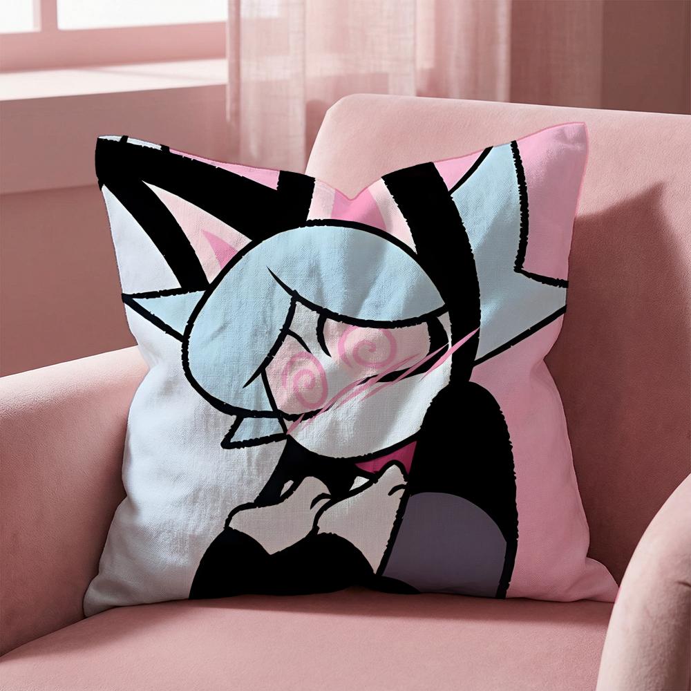 Anime P-PSYCHO C-CUTIESS Cushion Cover Multi-Scene Pillow Cover for Home & Car - Reversible, Soft & Durable for Daily Use