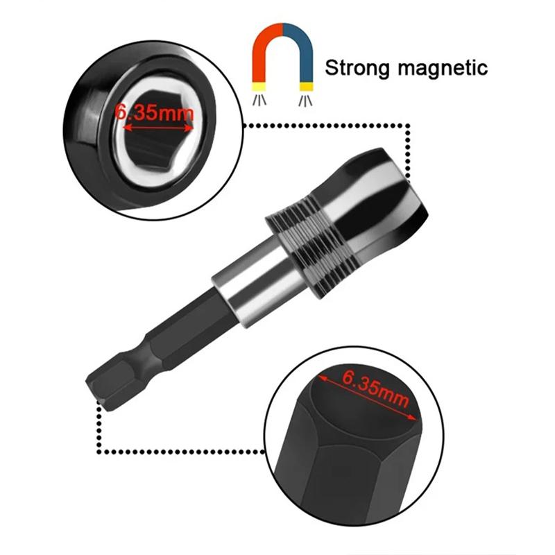 Hex Bit Set Head Allen Wrench Screwdriver Bit Set SAE Metric Hex Shank Magnetic Screw Driver S2 Steel Electric Drill Hand Tools
