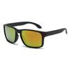 Sports Sunglasses for Outdoor Activities, Black with Orange and Green, Fashion Unisex
