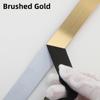 8K Wall Ceiling Edge Strip Brushed Gold Decorative Metal Trim Wall Molding & Trim  DIY