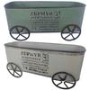 Iron Flower Cart  Container With  Construction Perfect For Home Garden Seasonal Decoration Gift
