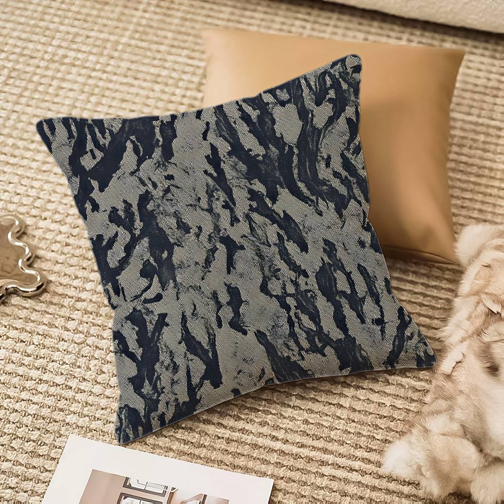 Alphabet Texture Pillow Case Anti-dustmite Invisible Zipper Sofa Bed