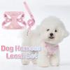 Easy Adjust Dog Collar Harness Set Soft Vest Pet Harness Vest Dog Harness Leash Set  Cat/Dog Use