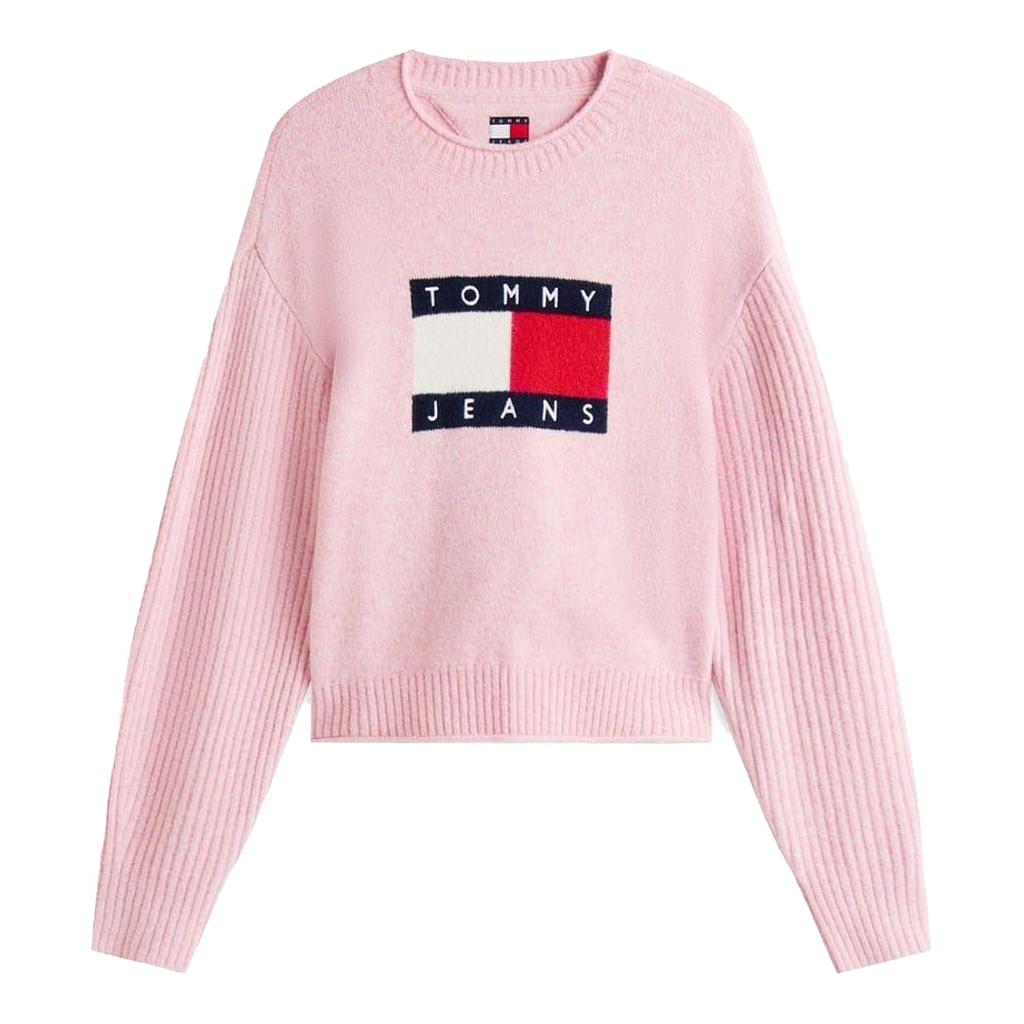 Tommy Jeans Womens/Ladies Flag Jumper