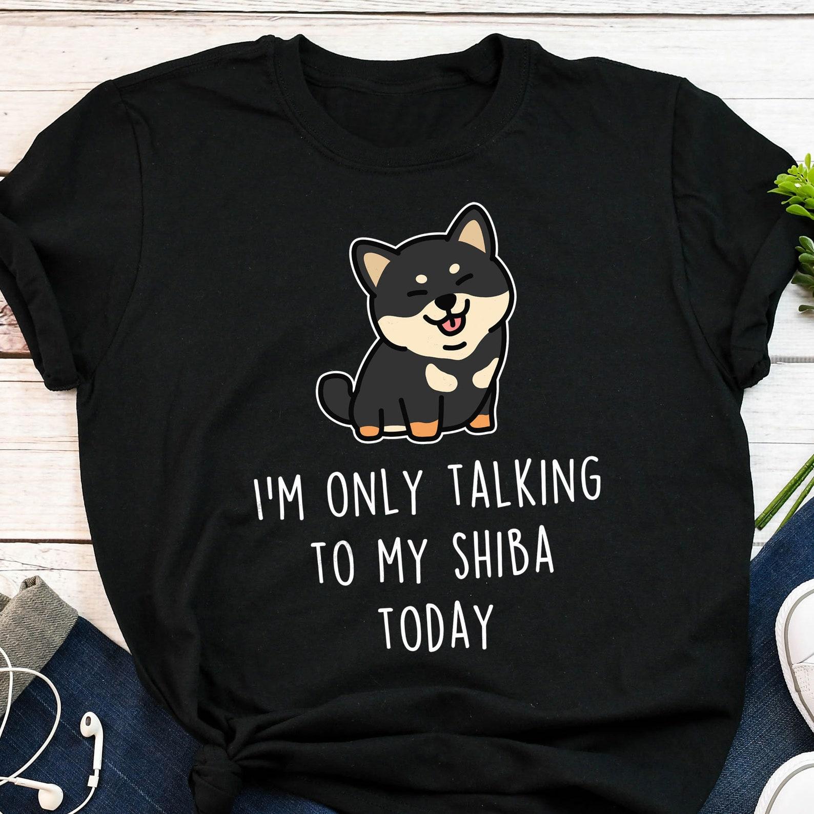 Black And Tan Shiba Inu Shirt, , , Funny Shiba Inu Lover Gift, Cute Dog T-shirt, Pet Tee, Dog Mom Dad, Animal Anatomy, Shibe Doge 100