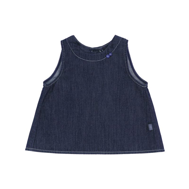 Girls' Korean Style Denim Vest