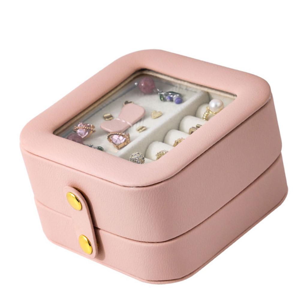 Compact Jewelry Organizers Case Multilayered Jewelry Travel Case for Women Stylish and Compact Storage Container