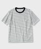 NONBLANK Terry Stripe Half T-Shirt_Black