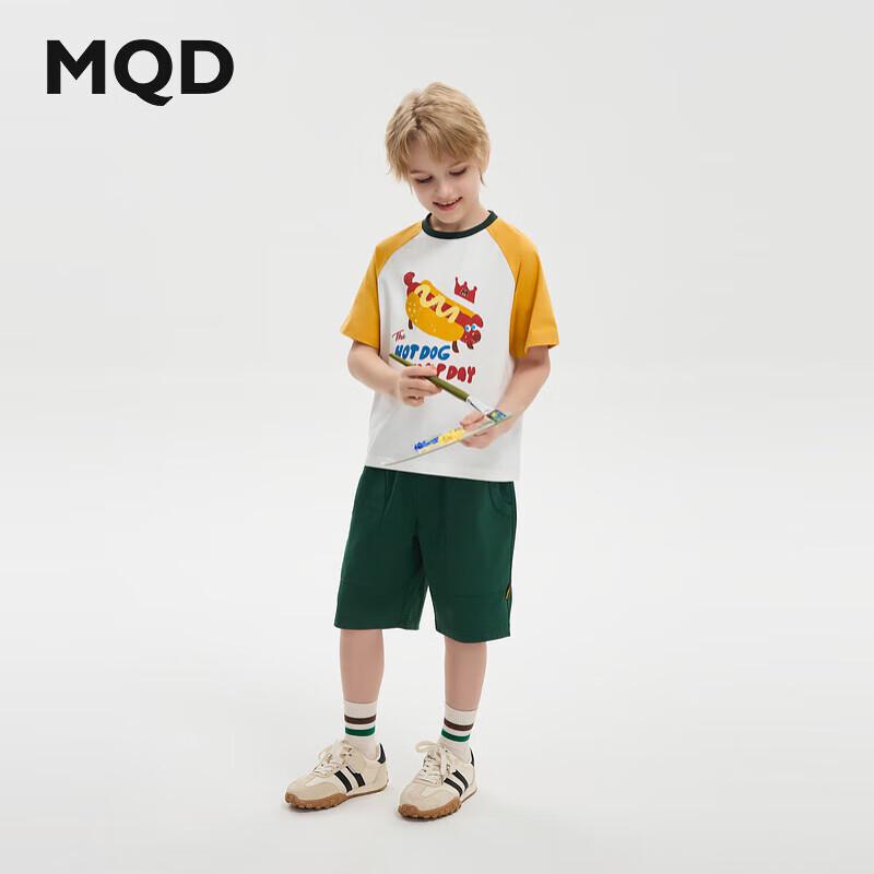 MQD Boys' Summer College Style Short Sleeve & Shorts Set