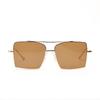 Glasses 9186 Square Large Frame Double Beam Trend Autumn Metal Sunglasses Women, Sunglasses Men