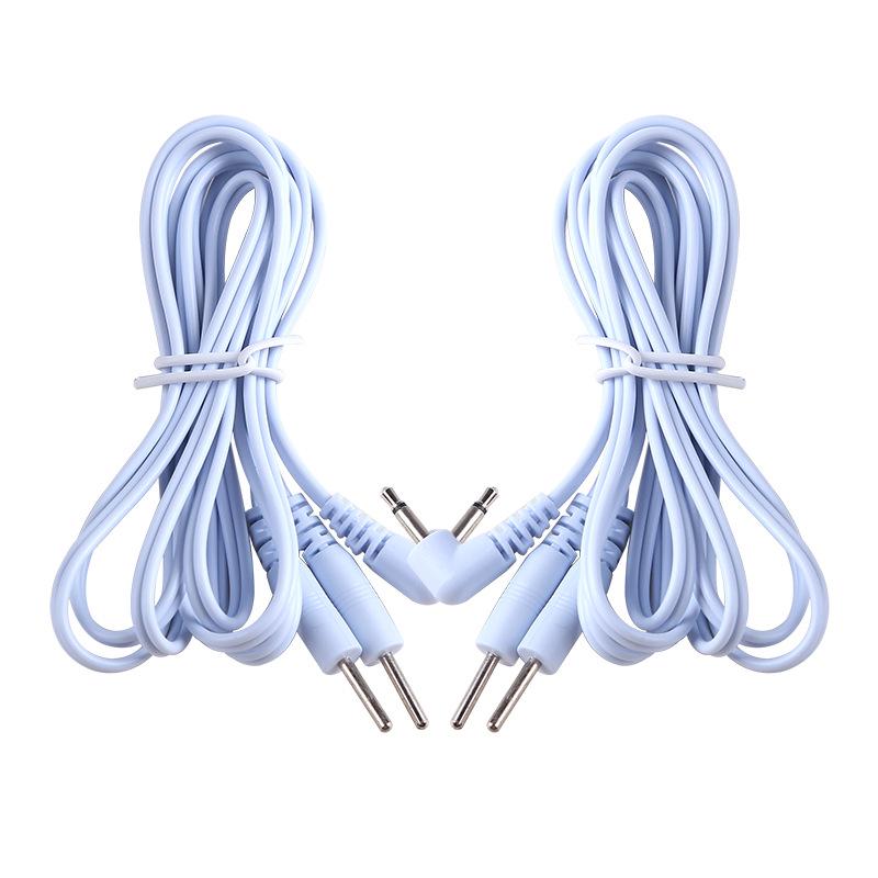 Universal Massager Lead Wires: DC2.5/3.5 One-to-Two/Four Pin Physical Therapy Electrodes