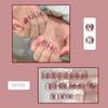 French Bow Press-On Student Nails: Handmade Short, Gentle Daily Wear