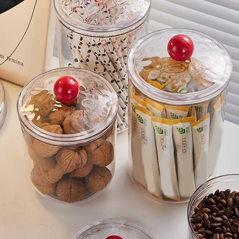 Plastic Airtights Coffee Bean Storage Jar With Easy Open Lid Leakproof Designs for Kitchen Organization
