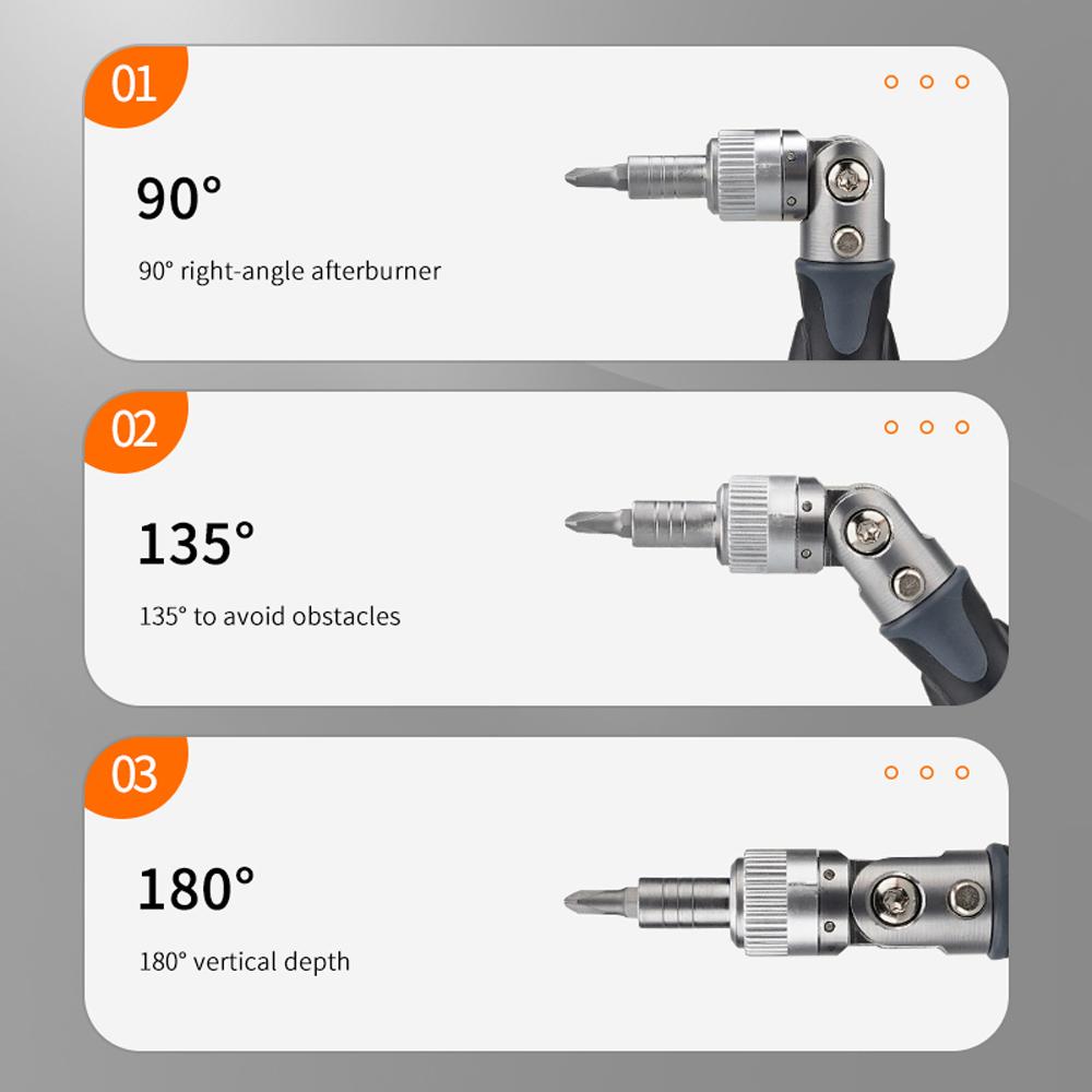 38in1 Multifunctional Ratchet Wrench Screwdriver Set Practical Motorcycle Bicycle Bathroom Air Conditioner Auto Repairs