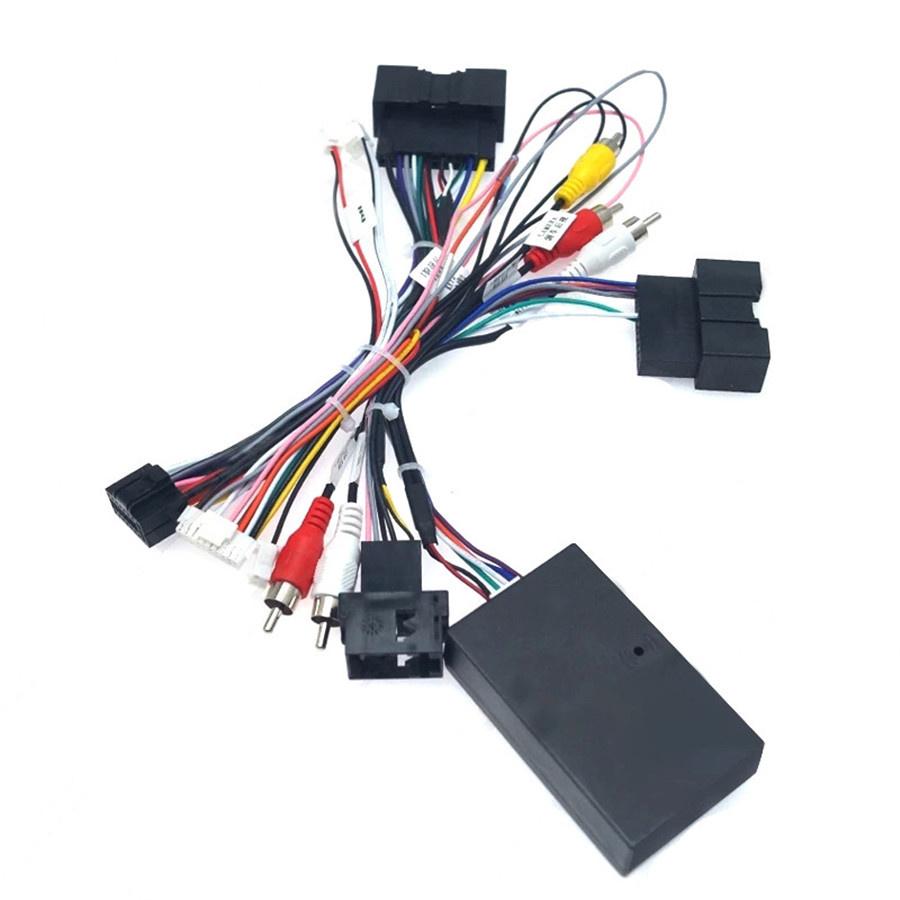 Car 16Pin Android Power Wiring Harness With Canbus box For Ford Focus 9.7'' 10.4'' 12.4'' Android Stereo Player