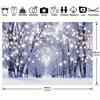 Winter Forest Polyester Photography Backdrop Snow Natural Scenery Landscape Path Background Wonderland Baby Shower Decorations