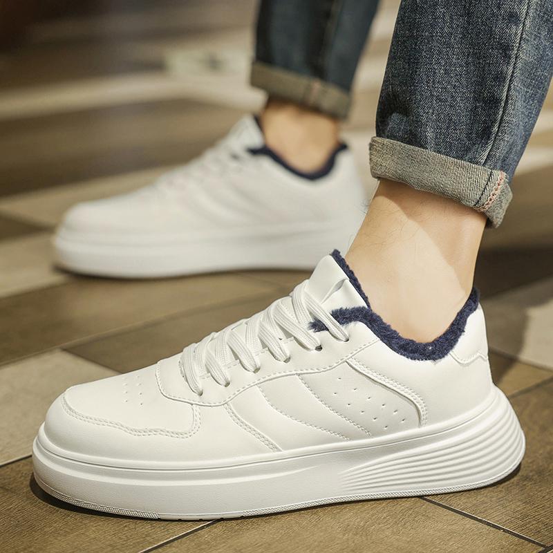 2026New Warmth-Increasing Casual Flat Shoes Comfortable Retro Men's Leather Casual Shoes Outdoor Warm Non-slip Casual Shoes