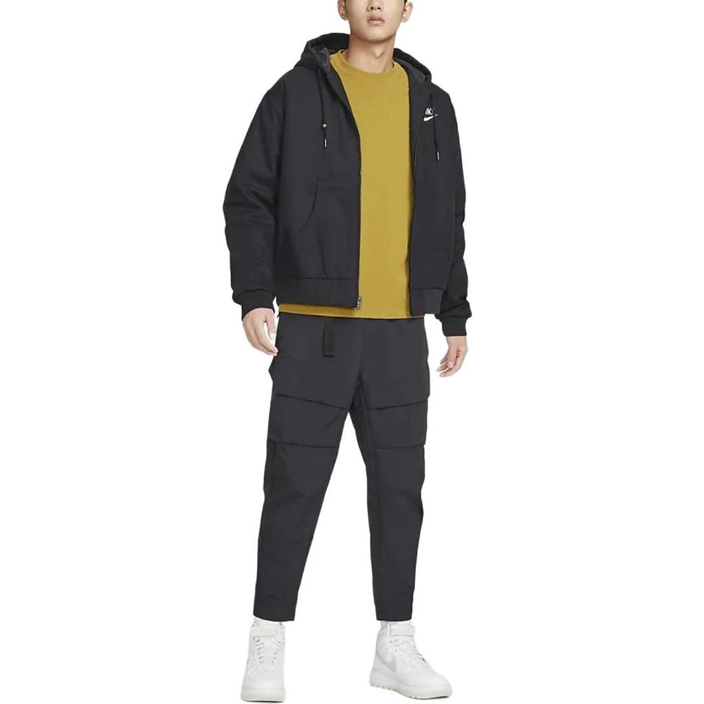 Nike Casual Jas met Logo Print Heren Buitenjas Zwart DQ4184-010