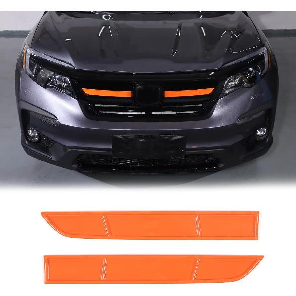

Car Front Grille Decorative Strip for Honda Pilot 2016-2022, ABS Material Front Center Grill Grille Cover Trim Molding Accessories оранжевый