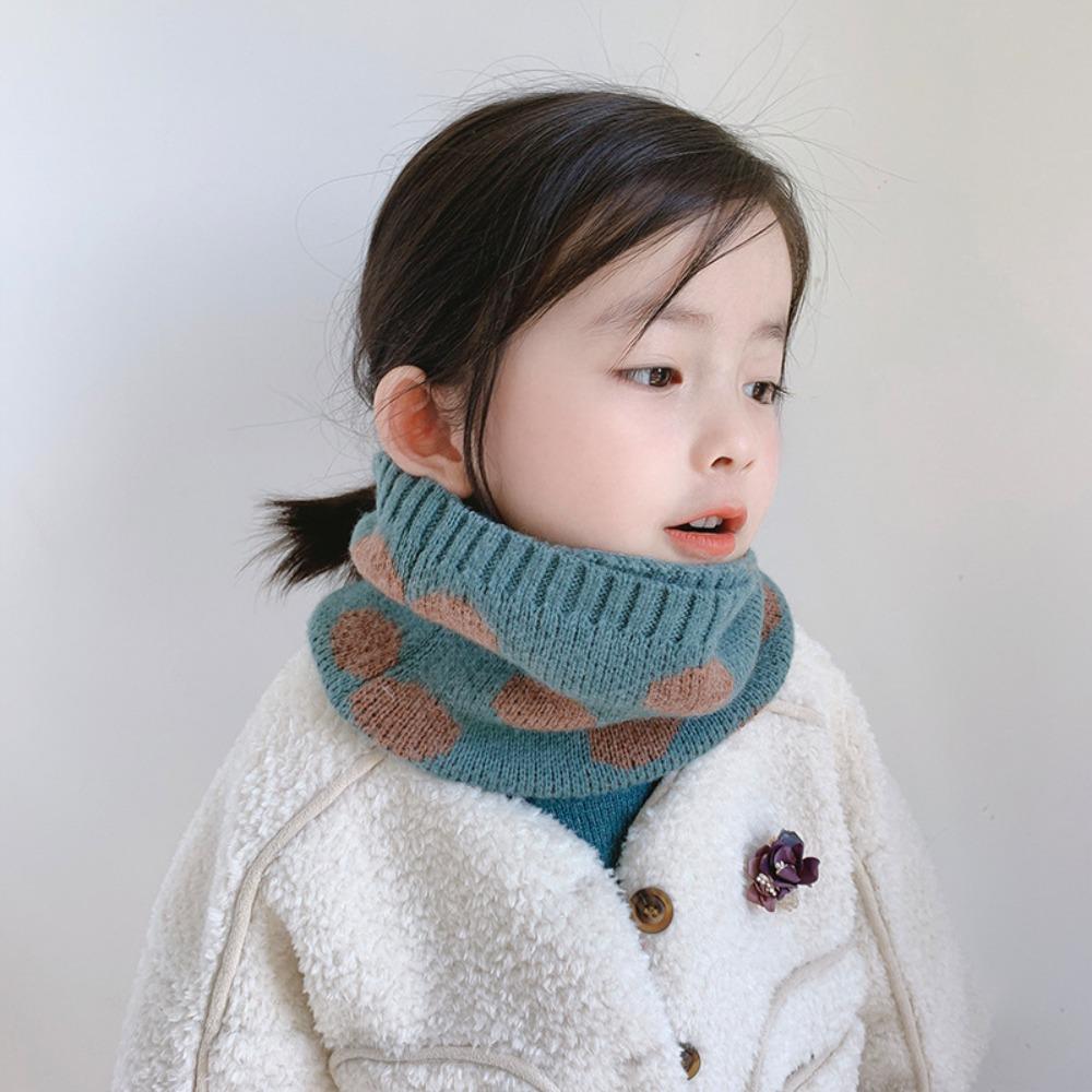 Soft Knit Kids Neck Warmer Polyester Baby Neck Gaiter Lightweight Children Gaiter Winter