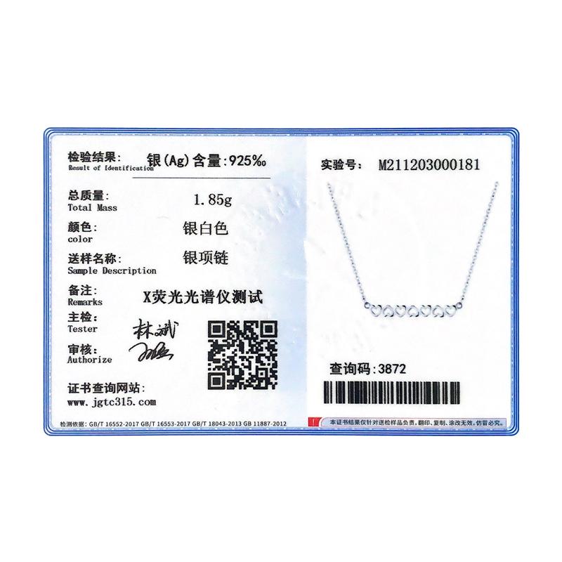 MODIAN 3 Color Hearts Fashion Necklace Solid 925 Sterling Silver Romantic Love Chain Necklaces For Women Wedding Jewelry Gifts