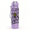 1PC It Is Not That Serious Text Print 750ml Color Plastic Sports Water Bottle Leakproof Flip Straw Lid Suitable for Sports Office Home Use