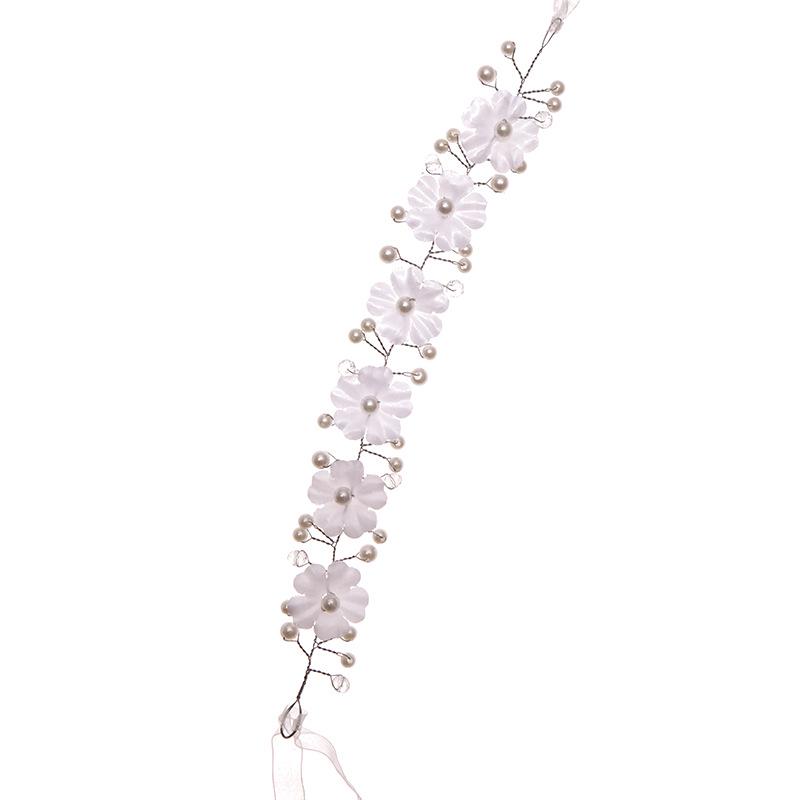 Tuanming Minimalist Pearl Flower Hairband for Updo or Dress-Up