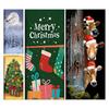Christmas Front Door Covers New Year Outdoor Door Cover Decoration Christmas Party Front Door Background Decoration Supplies