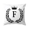 A-Z Crown Letters Decorative Cushions Pillowcase Polyester Cushion Cover Throw Pillow Sofa Decoration Pillowcover Home Decor