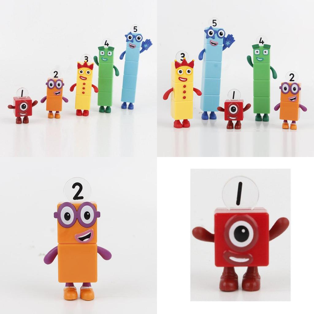 Numberblocks Barevné Stavebnice Roztomilé Transformovatelné Figurky Pro Dětské Hraní