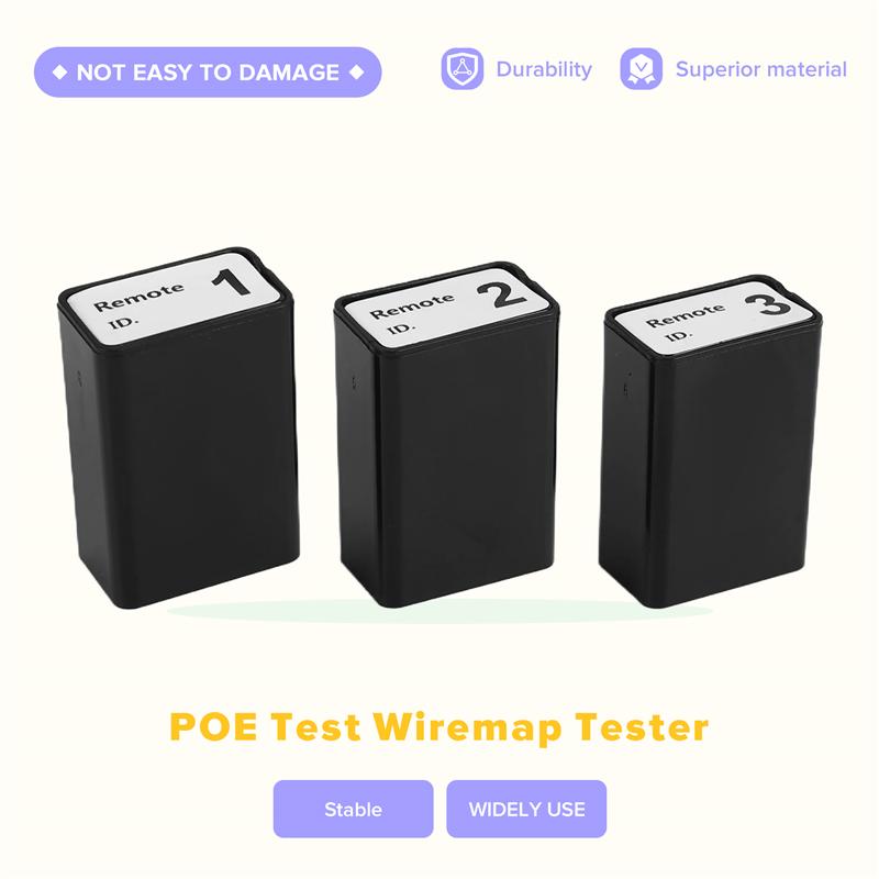 A96I-ET618 Network Cable Tester With LCD Display Analogs Digital Search POE Test Cable Wiremap Tester ID Mapping Tool