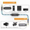 Cubilux כבל מנחית קו TRS 3.5 מ"מ למיקרופון, 3 רמות (-10dB/-20dB/-30dB) כבל מתאם אודיו סטריאופוני למצלמות DSLR/וידאו, 30 ס"מ