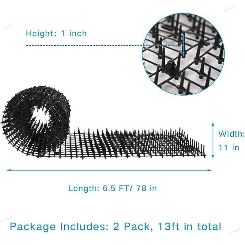 Reusable Cat Scat Mat with Spikes Pet Repellent Pad Dog Digging Deterrent for Indoor Sofa Outdoor Garden Flowerbeds Plant Guard
