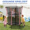 Kids Trampoline Mini Bouncer with Enclosure Safety Net For Ages 3-10 Years - Pink