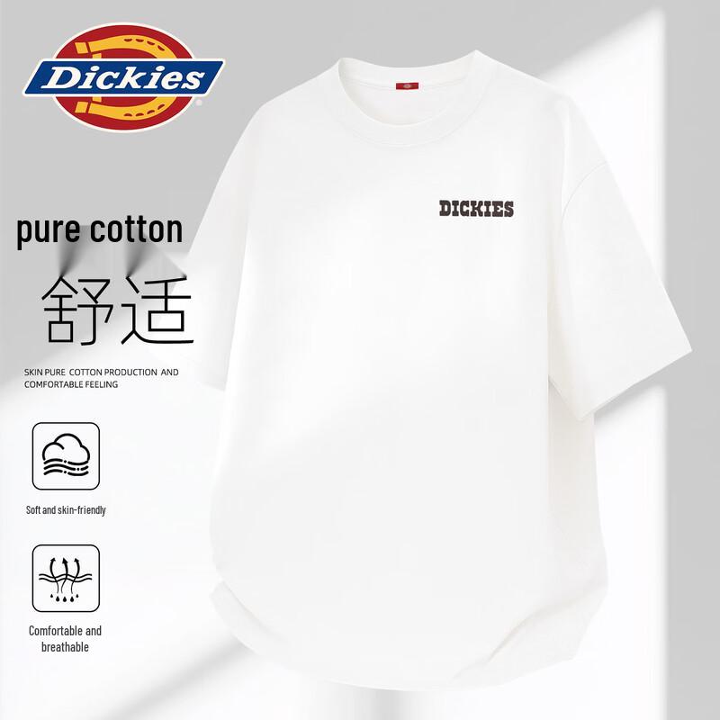 Мужская футболка Dickies 2026 свободного кроя из плотного хлопка с коротким рукавом M