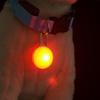 1PCS Haustier Hund Blinkende LED Anti-verloren Anhänger Clip-on Rund Kragen Haustier Liefert