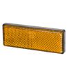 uxcell Safety Spoke Reflective Stick Adhesive Reflector Gate Post for Car Trailer Motorcycle Truck Boat Bicycle Bike Rectangle Orange 6pcs