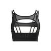 adidas Originals X Ivy Park FW23 U-Back Shiny Mesh Sports Bra Removable Pads Women Black IL9493