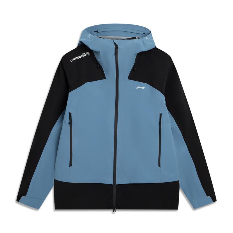Li Ning Outdoor CF Tracing Windbreaker Jackets Men s Blue Hooded Moderate AEMV023-2 L