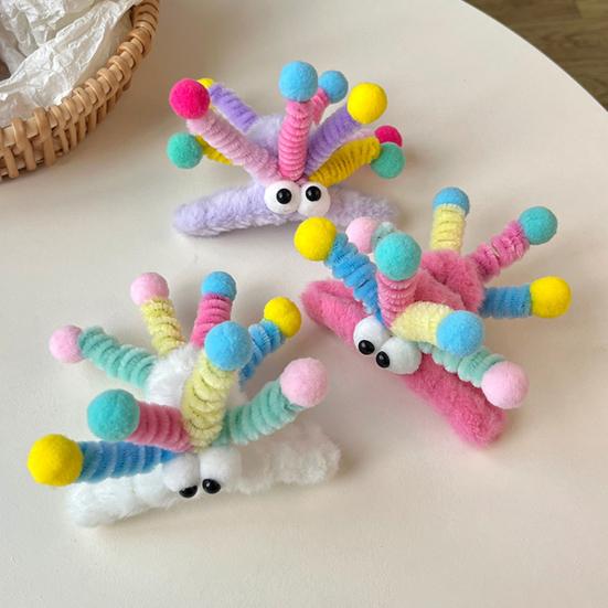 Women Hair Claw Cartoon Shape Strong Grip Shark Hair Clip with Big Eyes Decor