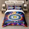 Custom Bedding Set Leeds United Pattern, Print Name Text 1 Duvet Cover Plus 2 Pillowcases Home Textile
