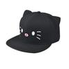 Hip-hop Girl Cap Flat Hat Kitty Embroidery Cat Pattern Fashion Spring Autumn Flat Brim Hat Cap Hip Hop Fitted Cap Youth Tide Cap